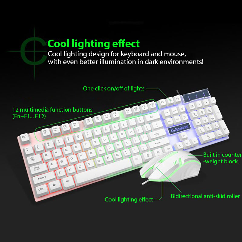 KM320 Keyboard And Mouse Set W – Gaming Keyboard Mouse Combo Bewertung und Preis