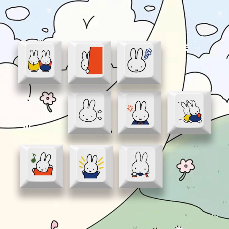 New Miffy rabbit cartoon cute  – Gaming Keyboard Mechanical Bewertung und Preis