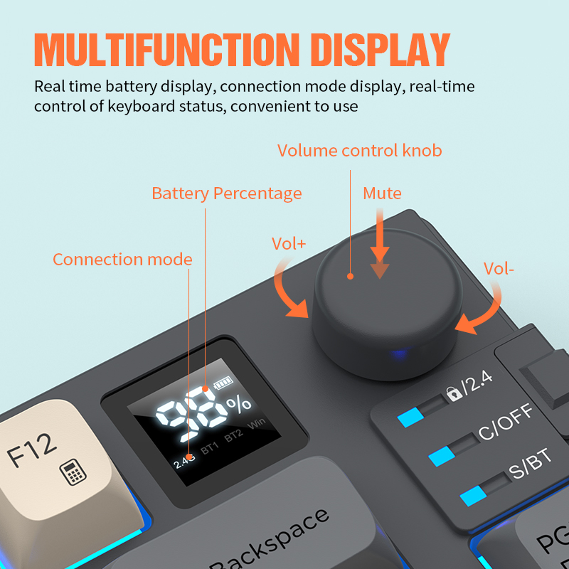 New Dual-Mode 80 Keys Wireless – Gaming Keyboard Ergonomics Bewertung und Preis