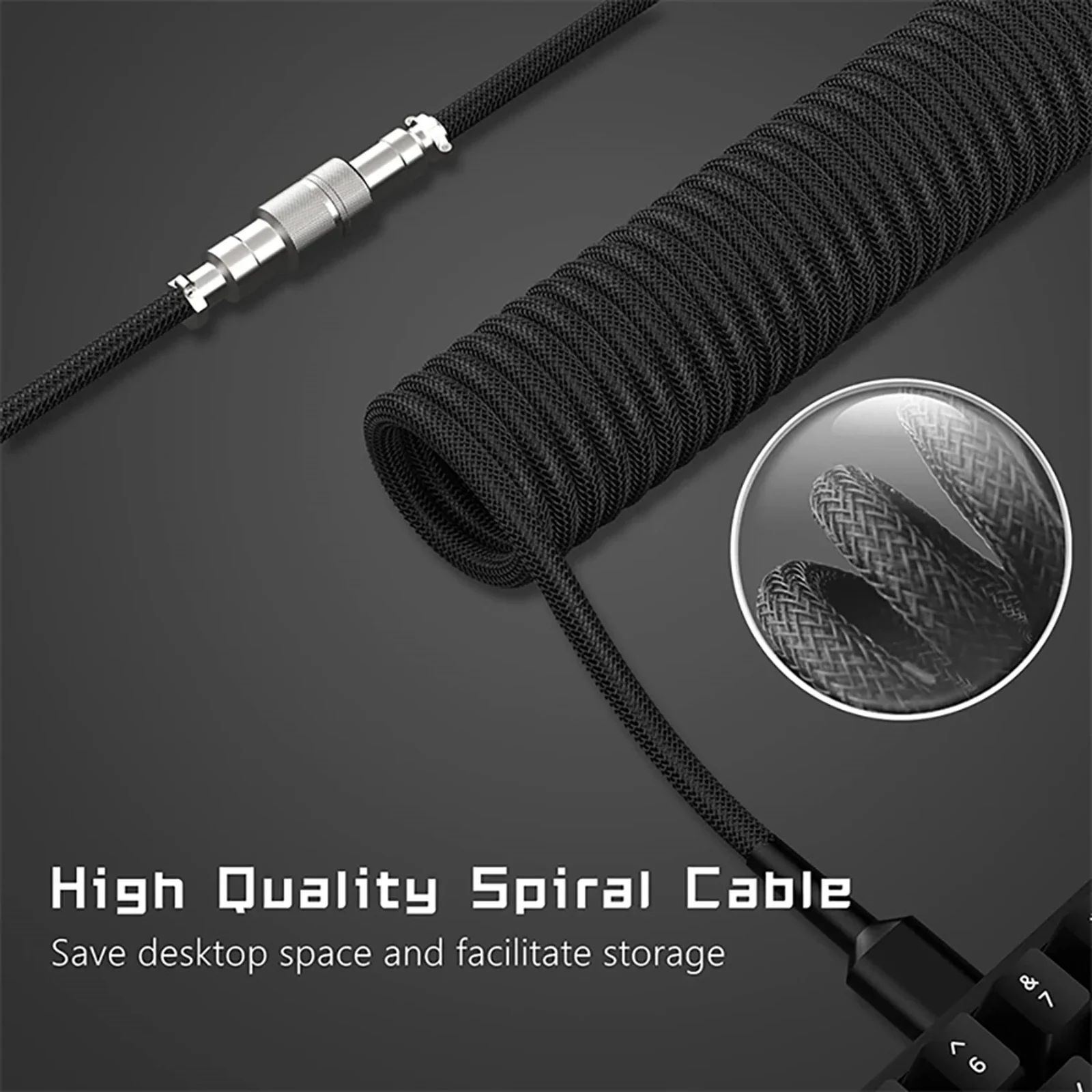 New Type C Coiled Cable USB Av – Gaming Keyboard Types Bewertung und Preis