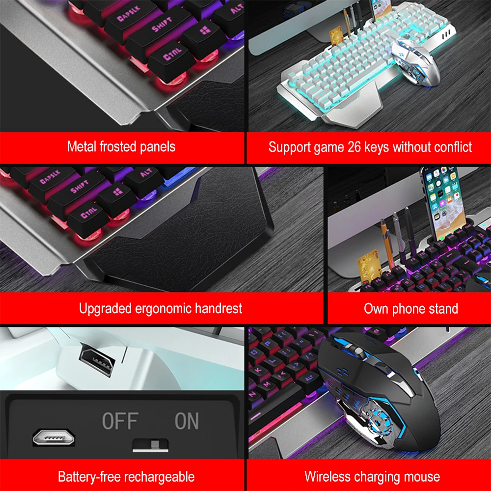 K680 Rechargeable 2.4G wireles – Gaming Keyboard Mouse Combo Bewertung und Preis