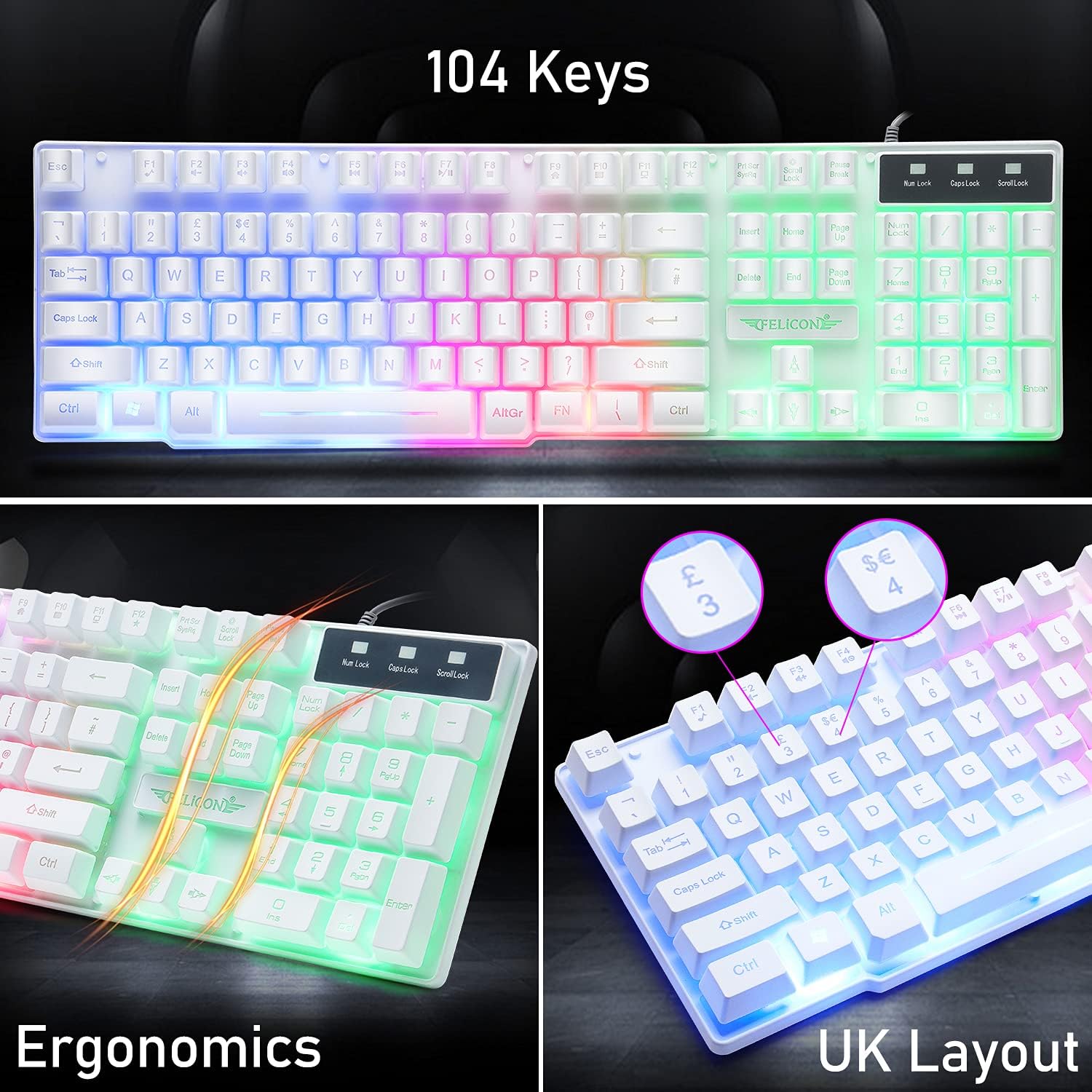 MAMBASNAKE T11 UK 100% Gaming  – Gaming Keyboard Ergonomics Bewertung und Preis