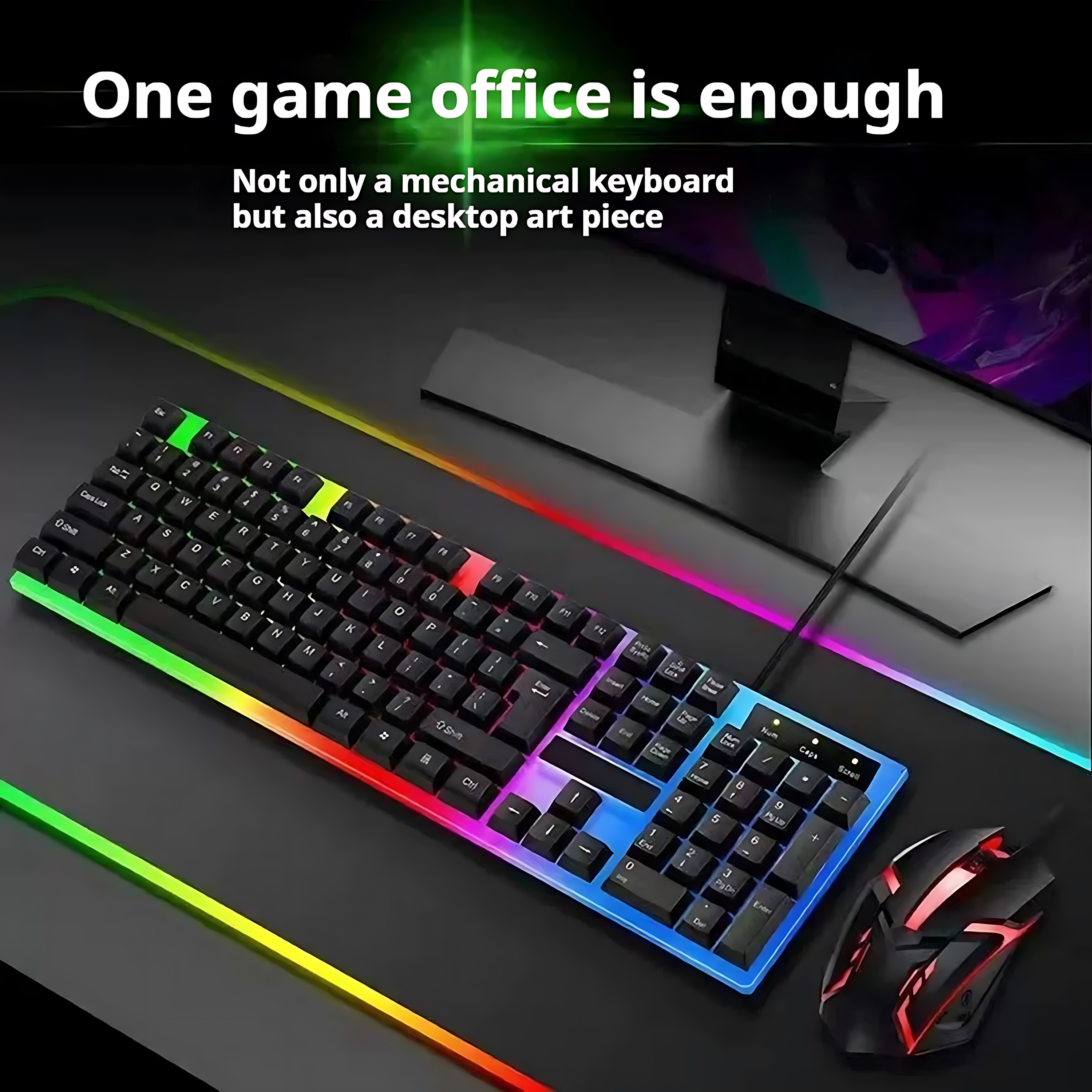 Rainbow Backlit Wired Keyboard – Gaming Keyboard And Mouse Wireless Bewertung und Preis
