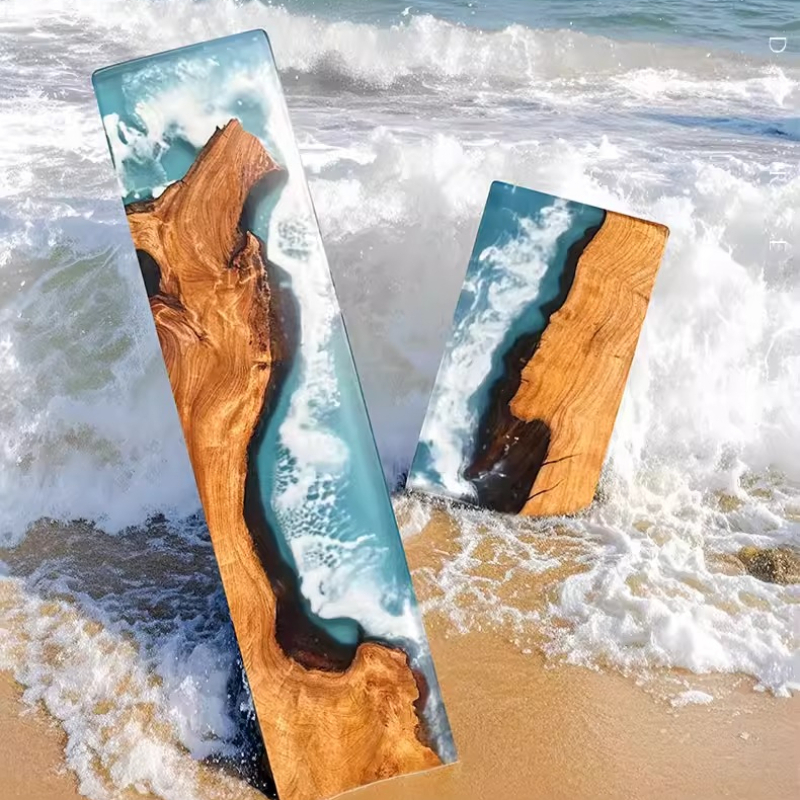 Handcrafted Ocean Wave Resin W – Wrist Rest Wood Bewertung und Preis