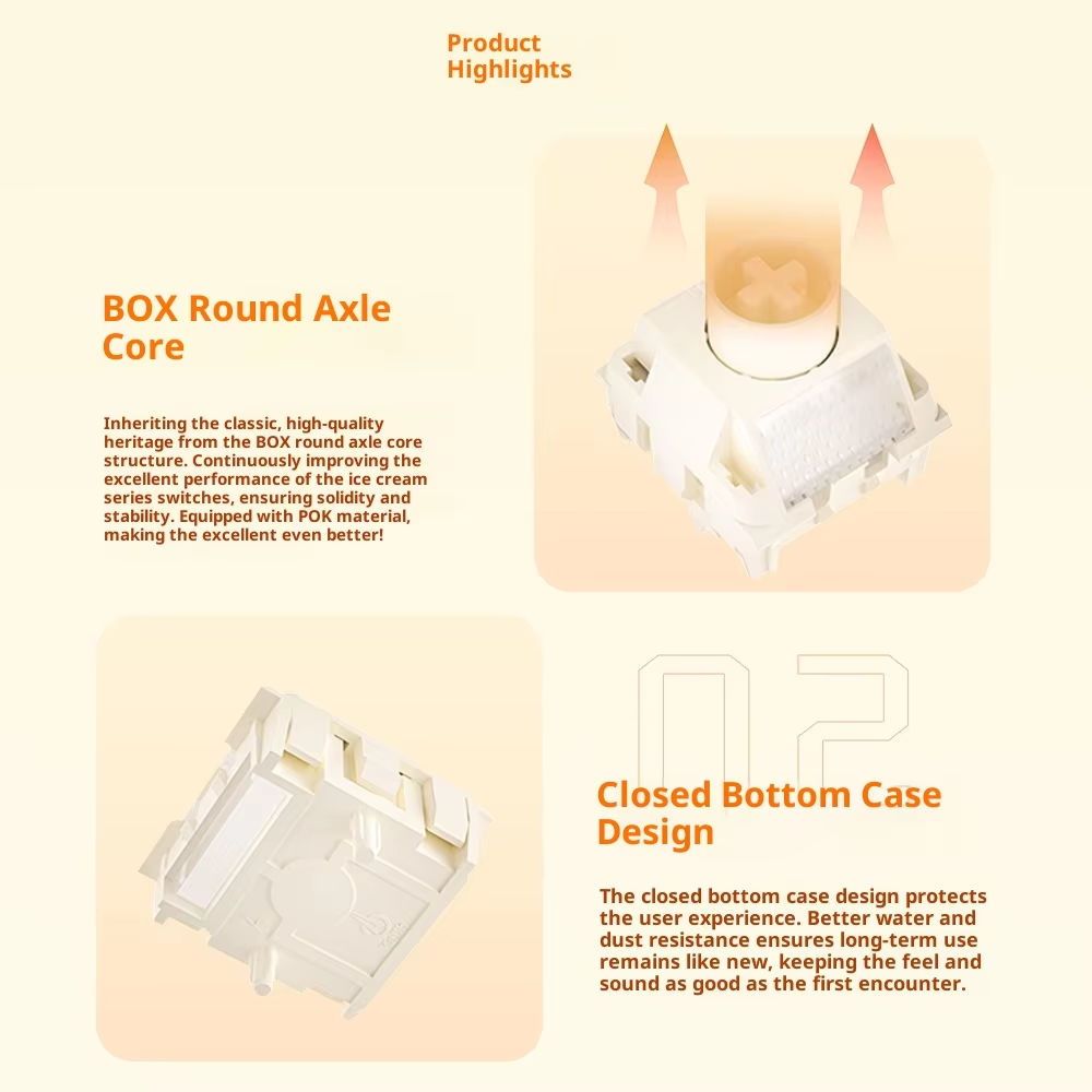 Kailh Ice Cream Magnetic Switc – Gaming Keyboard Types Bewertung und Preis