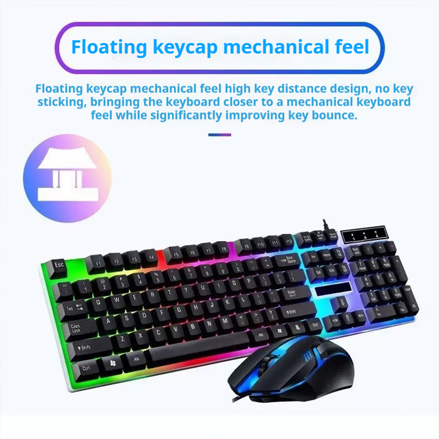 Stylish Backlight Wired Keyboa – Gaming Keyboard Mouse Combo Bewertung und Preis