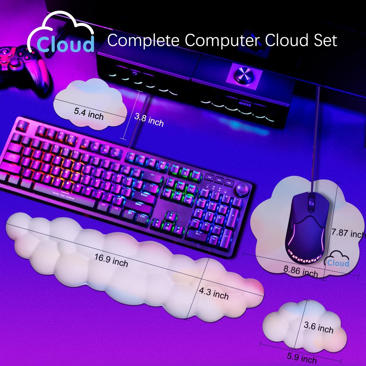 Ergonomic Cloud Wrist Rest wit – Gaming Keyboard Types Bewertung und Preis