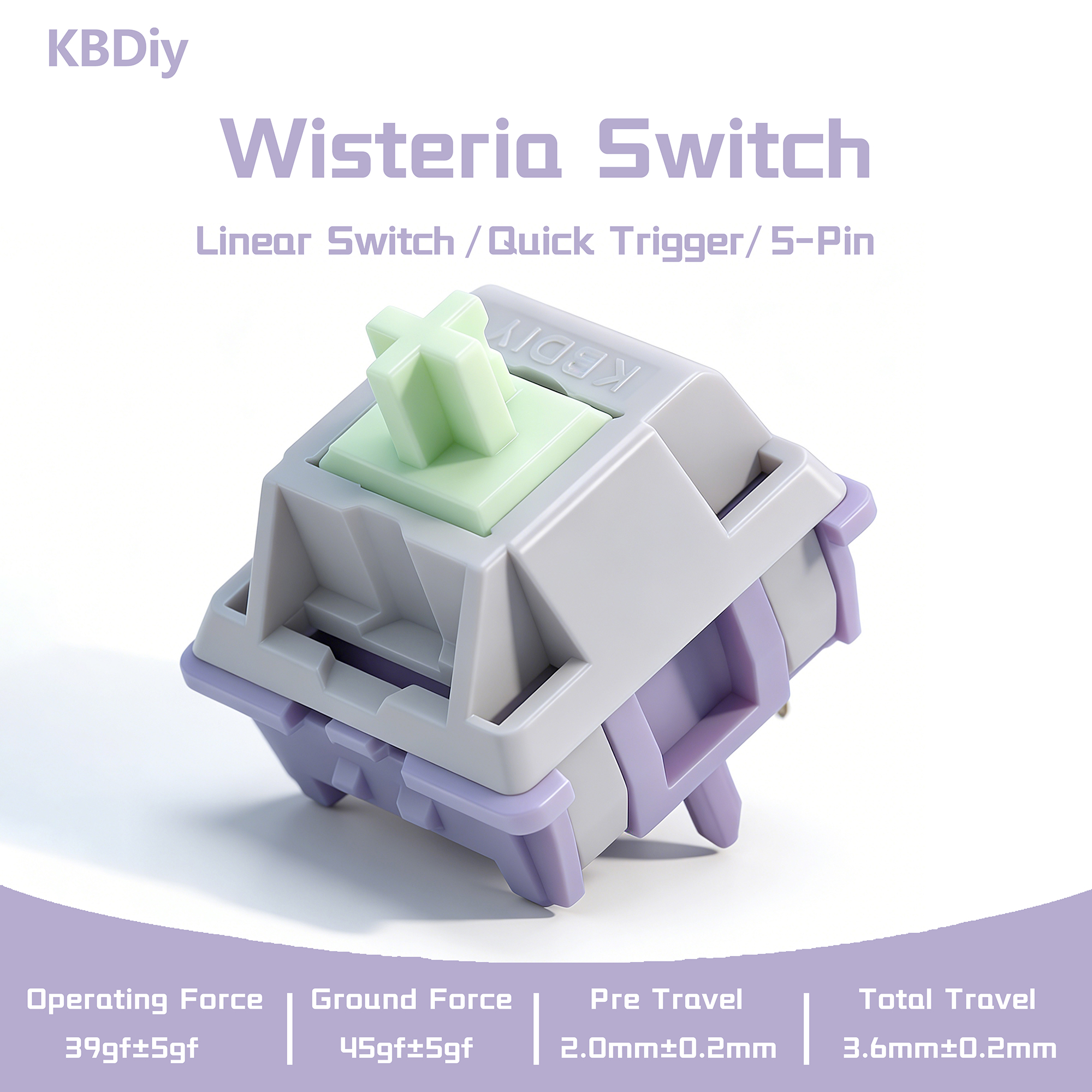 KBDiy Linear Switch Wisteria 5 – Gaming Keyboard Ergo Bewertung und Preis