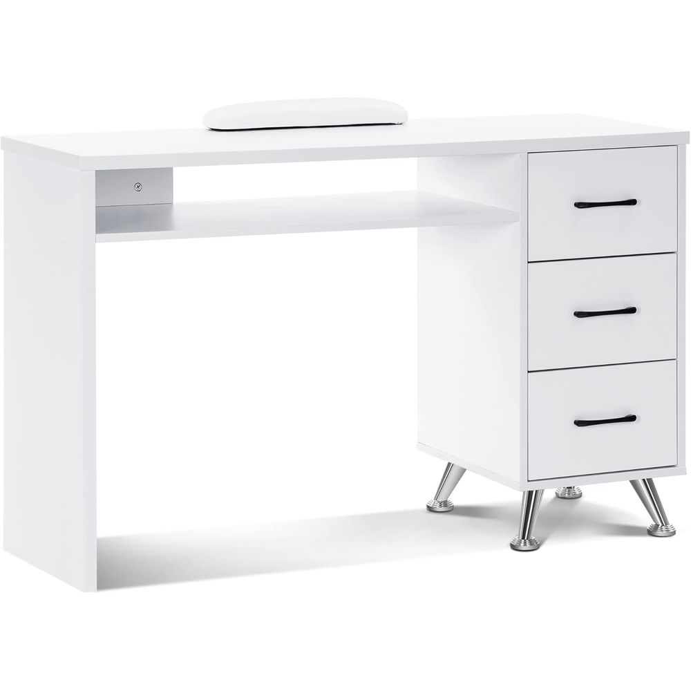 Manicure Table with Drawers Na – Wrist Rest Wood Bewertung und Preis
