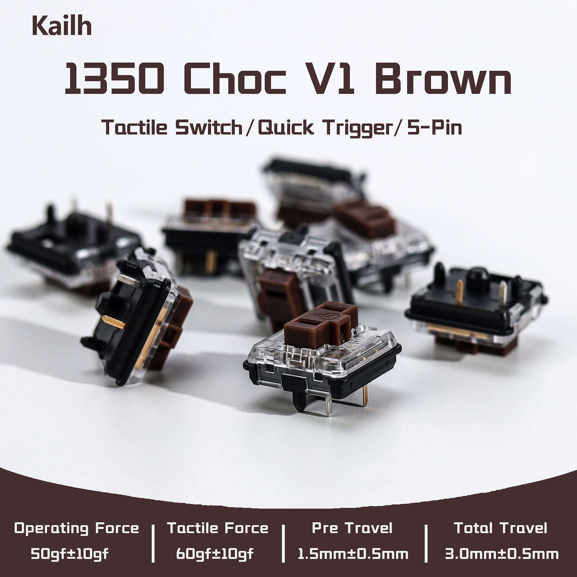 Kailh 1350 Choc V1 Brown Switc – Gaming Keyboard Ergo Bewertung und Preis
