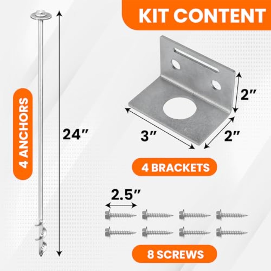 Ground Anchors Screw In - 24 S – Stabilizer Screw In Bewertung und Preis