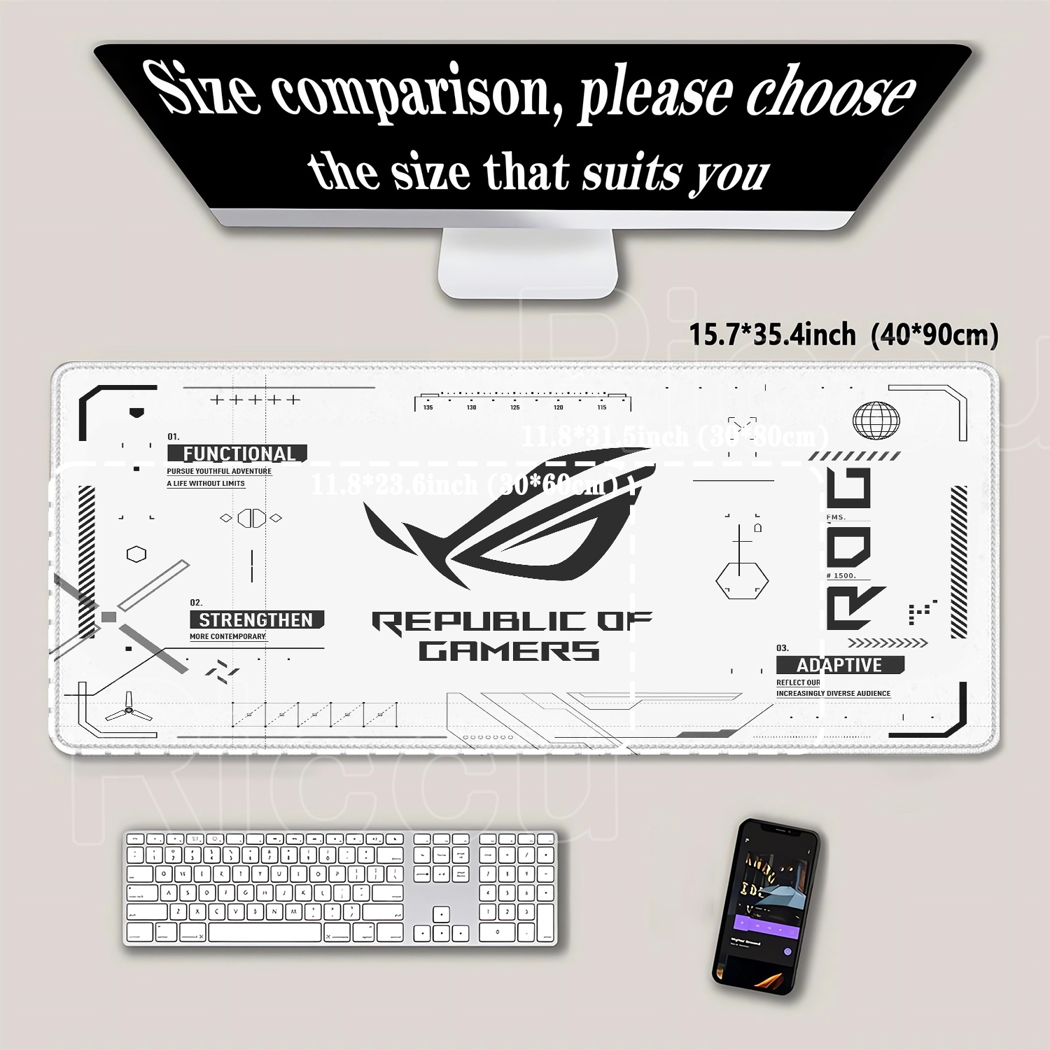 R-ROG Large Gaming Mouse Pad A – Gaming Keyboard Corsair Bewertung und Preis