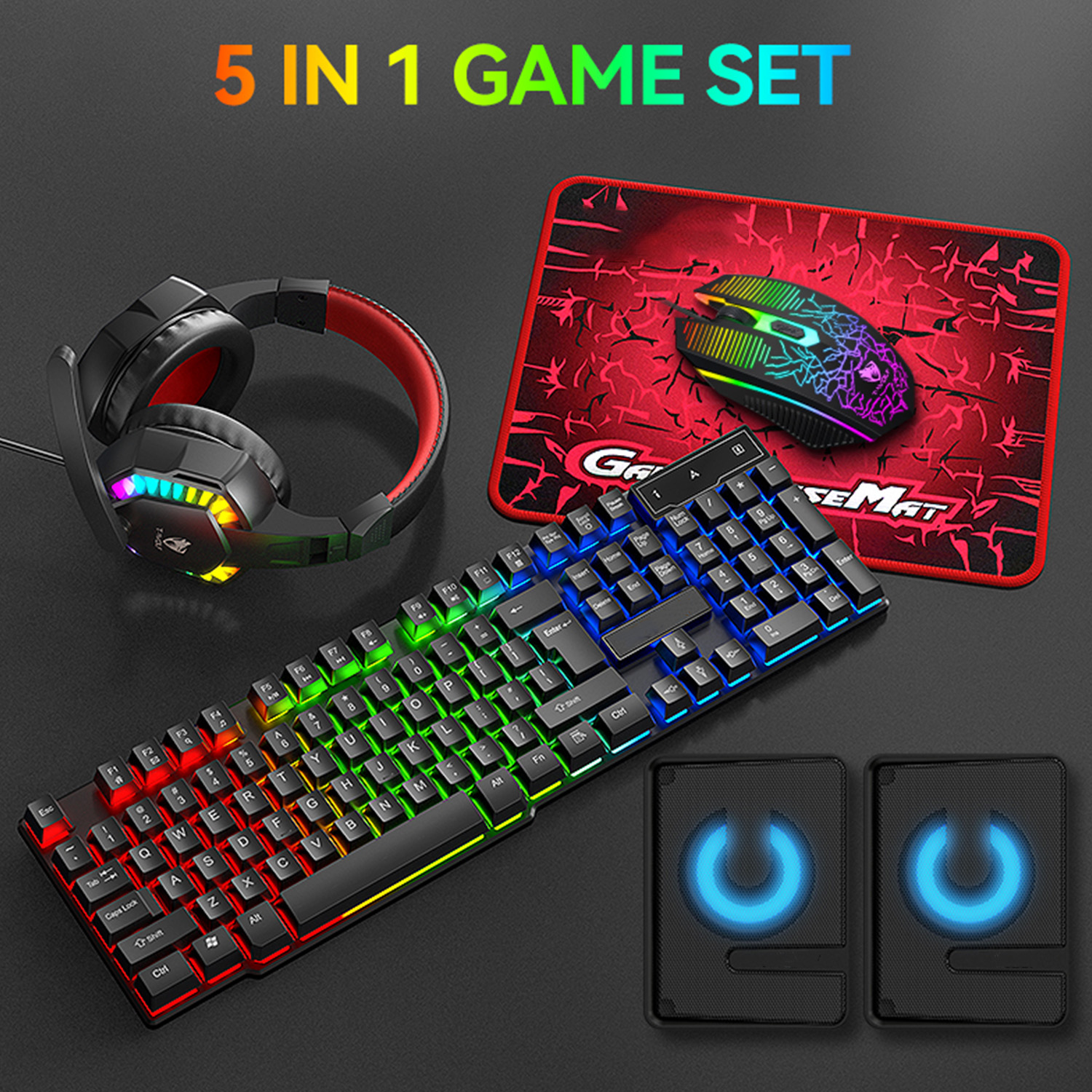 5-in-1 Set Gaming Combo Keyboa – Gaming Keyboard Ergonomics Bewertung und Preis
