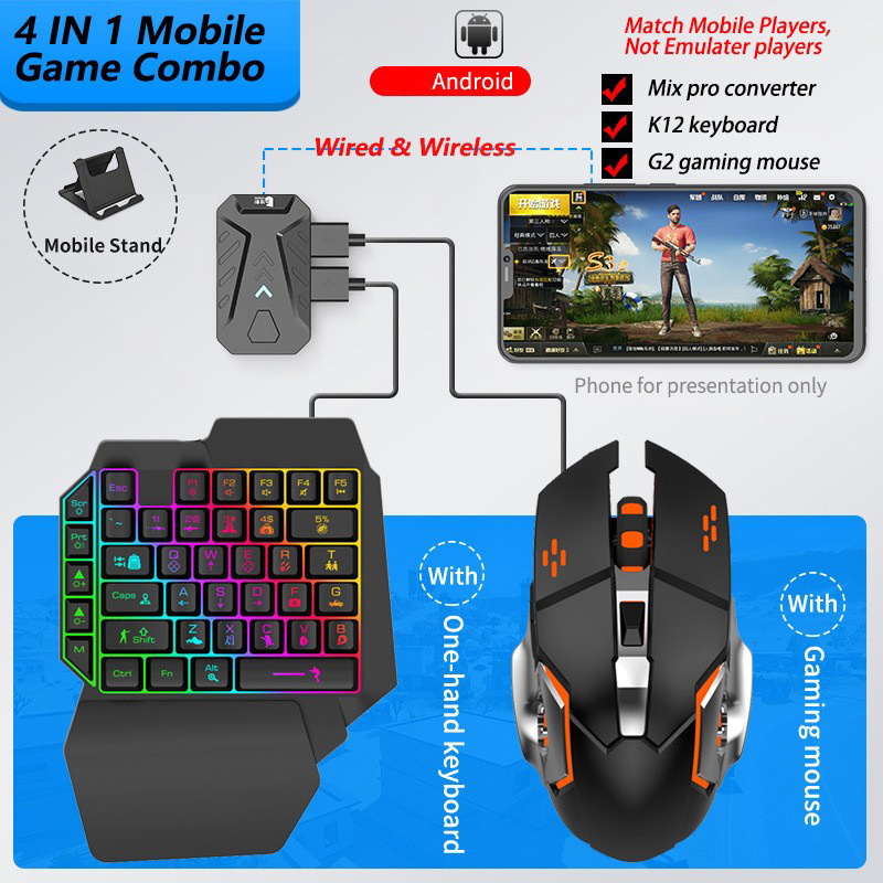 Mobile Games Converter Gaming  – Gaming Keyboard And Mouse Mobile Bewertung und Preis