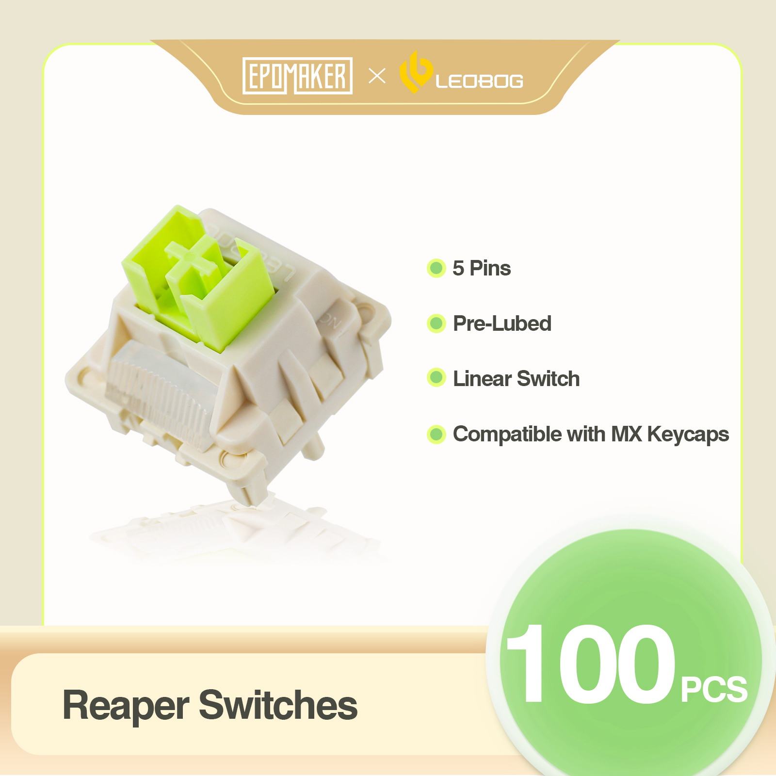 100 Pieces EPOMAKER x LEOBOG R – Mechanical Switch Tester Bewertung und Preis