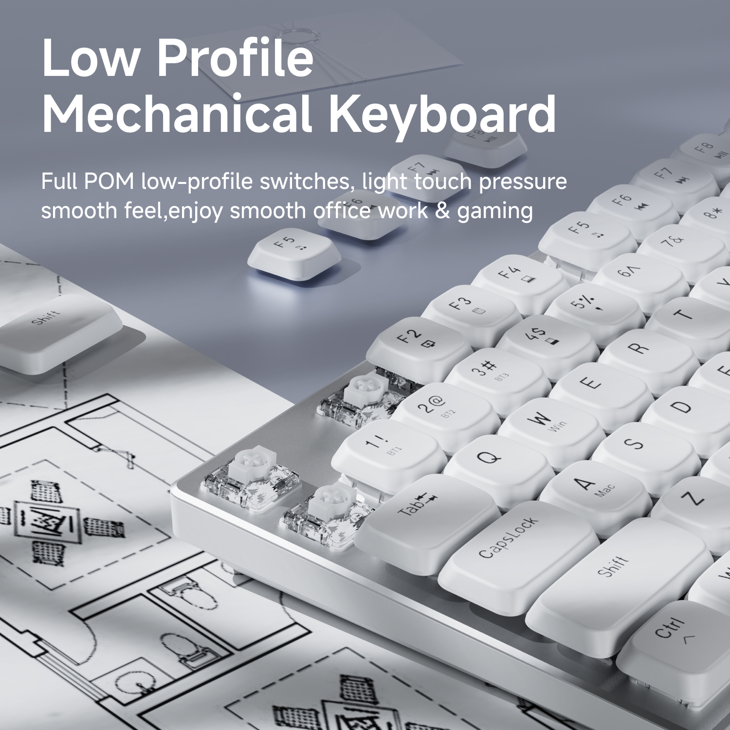 EWEADN Wireless Low-Profile Me – Gaming Keyboard Mechanical Bewertung und Preis